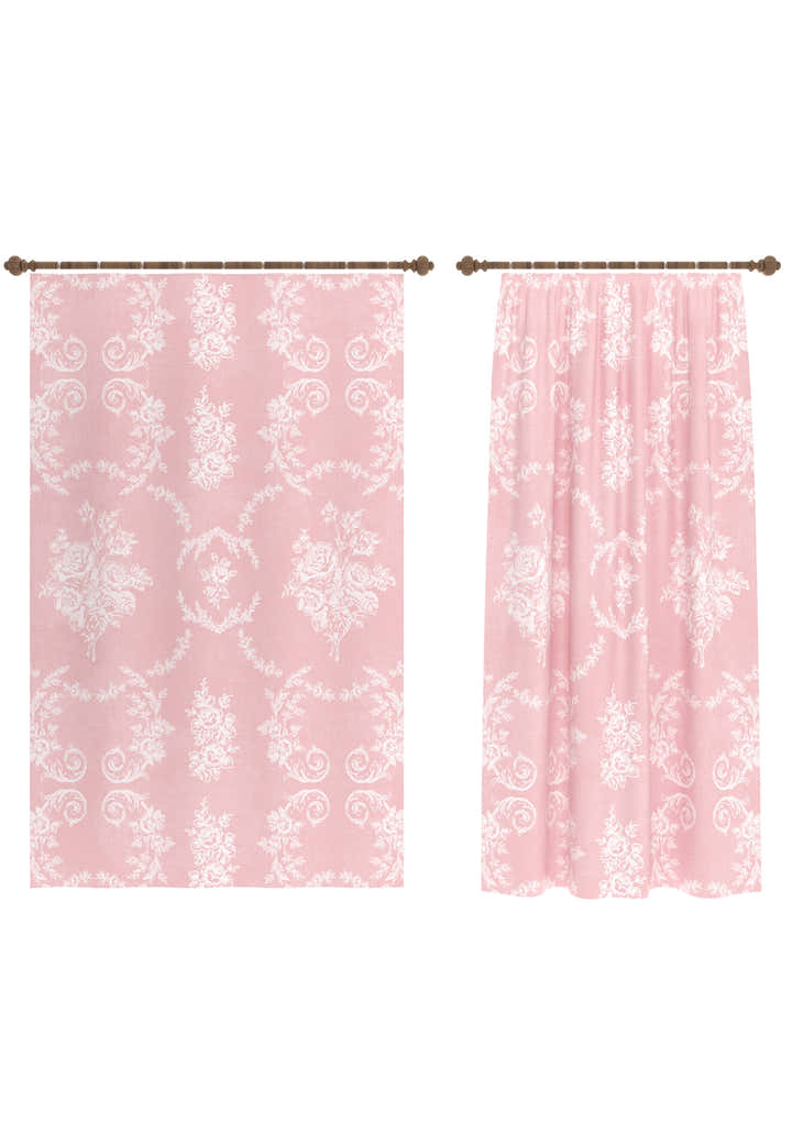 Colette Pink Country Curtain