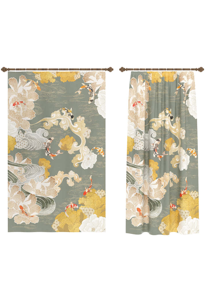 Suki Floral Japanese Curtain