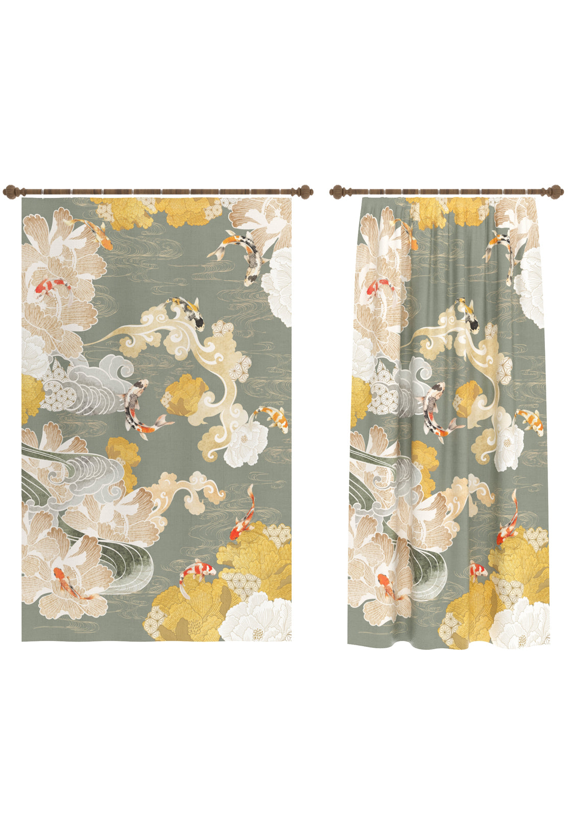 Suki Floral Japanese Curtain