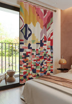 Tivon Geometric Colorful Curtain