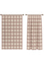 Jove Pink Plaid Curtain