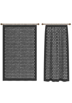 Thalia Geometric Charcoal Curtain