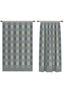 Liam Gingham Light Blue Curtain