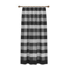 Liam Black Plaid Curtain