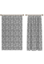 Penelope Grey Striped Curtain