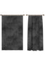 Oliver Charcoal Striped Curtain