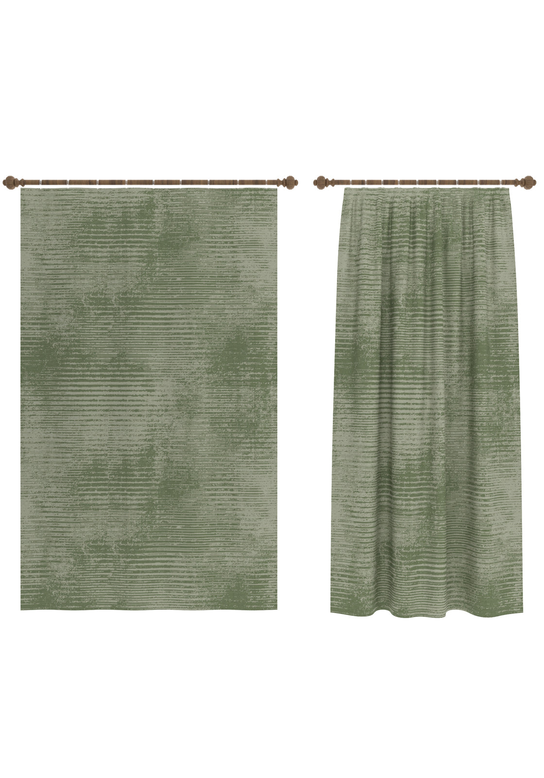 Oliver Modern Sage Green Curtain