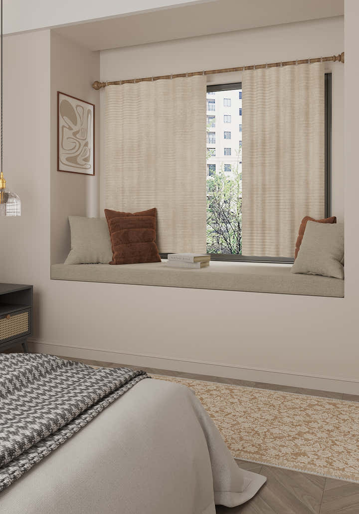 Oliver Oatmeal Curtain