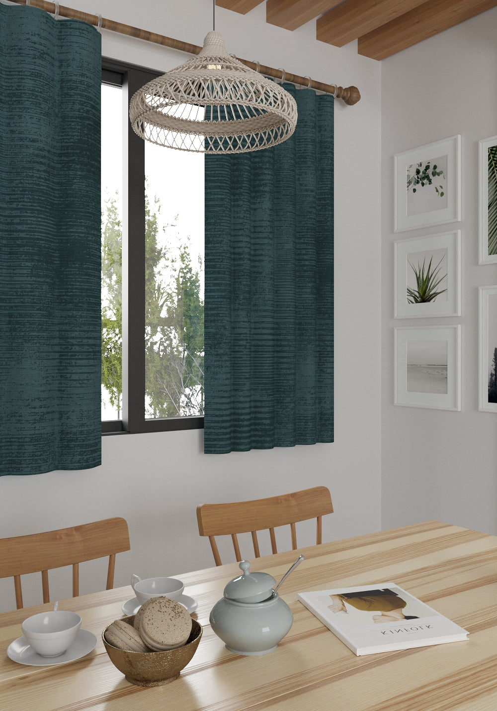 Oliver Teal Blackout Curtain