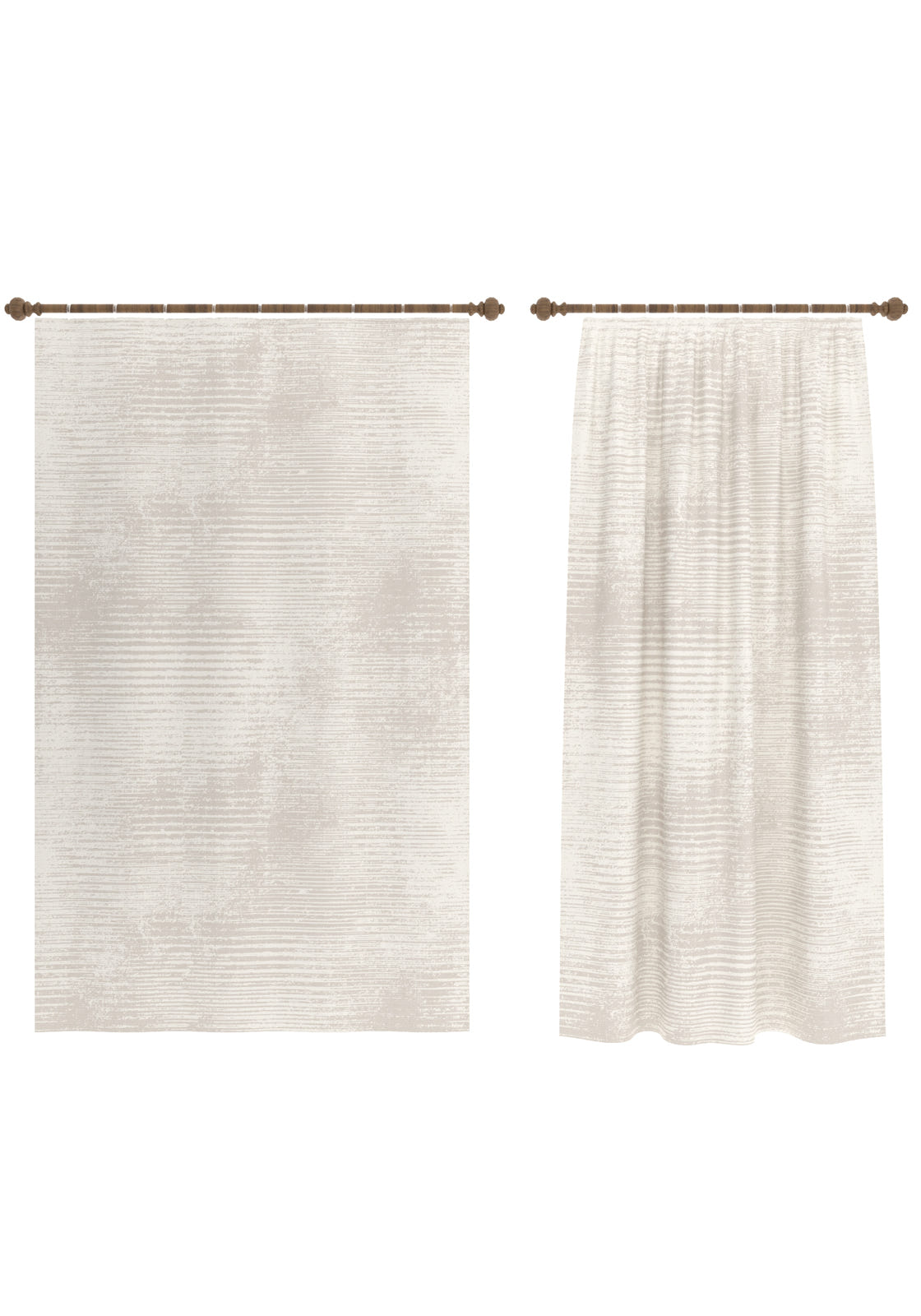 Oliver Modern Cream Curtain