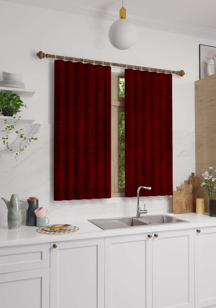 Oliver Burgundy Blackout Curtain