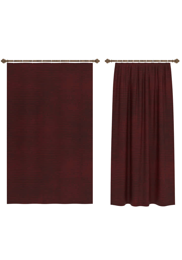 Oliver Burgundy Blackout Curtain