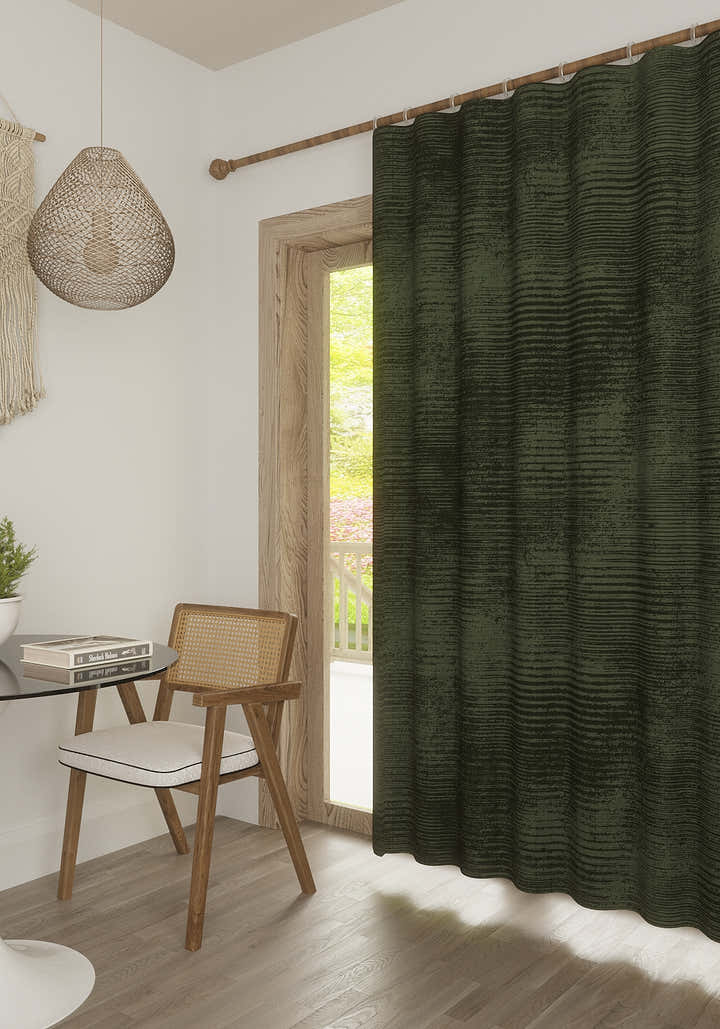 Oliver Dark Green Curtain