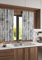 Brianna Abstract Grey Curtain
