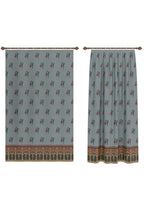 Sanctuaire Blue Victorian Curtain