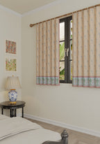 Sanctuaire Beige Floral Curtain