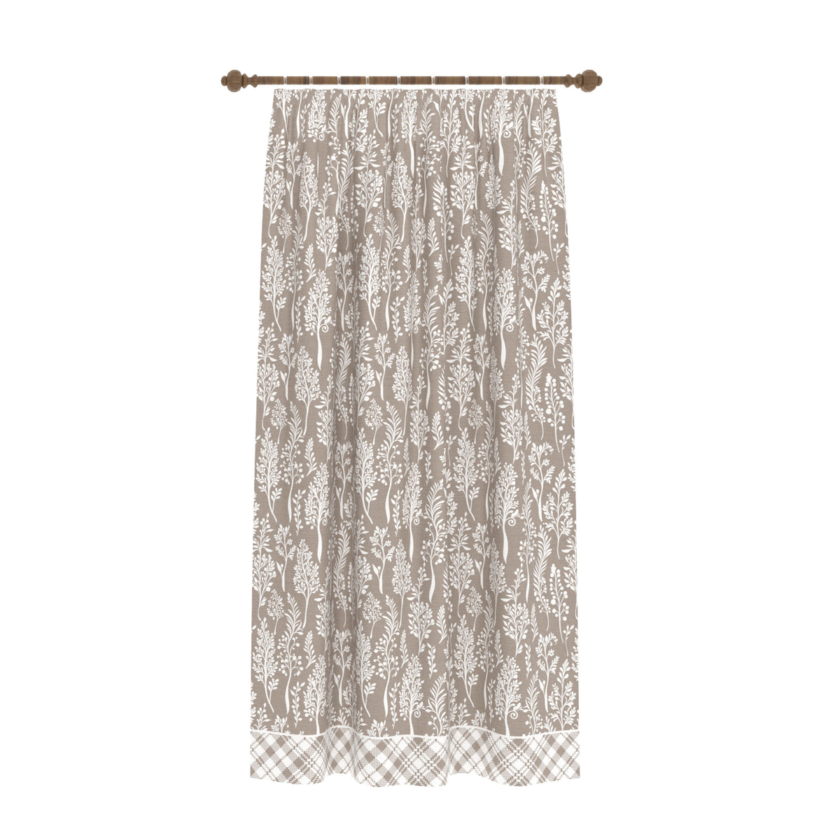 Alder Taupe Country Curtain