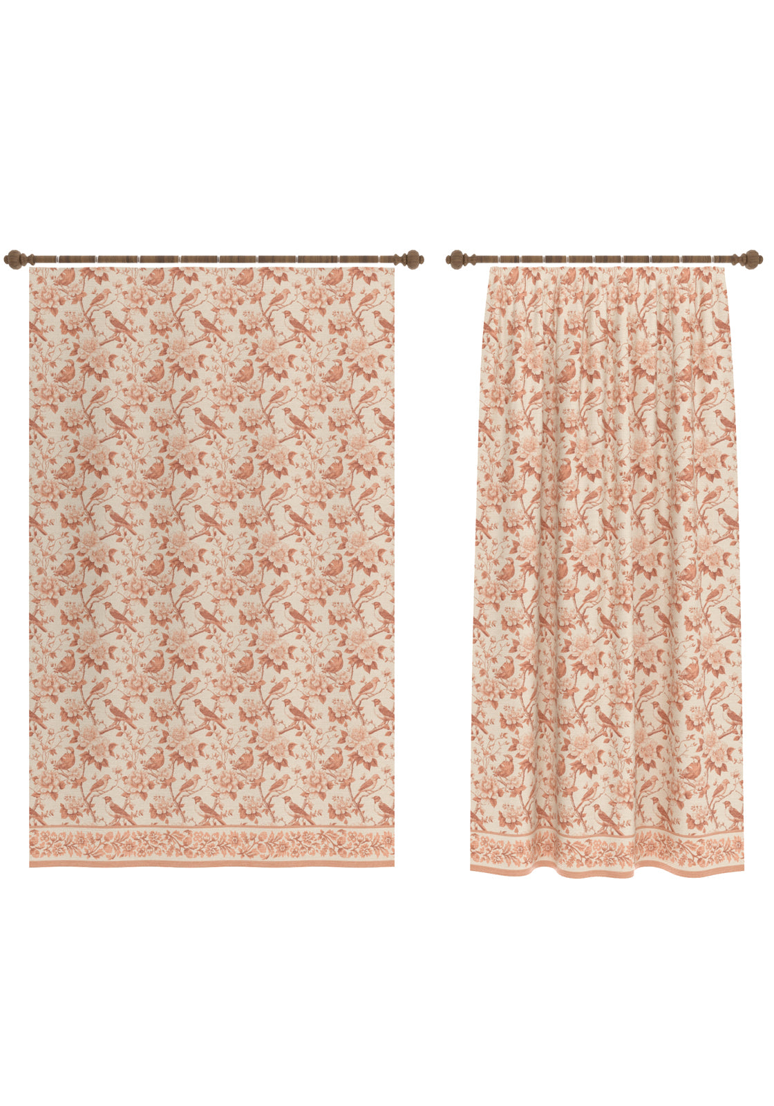 Isolde Burnt Orange Curtain