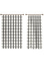 Jessamine Black and White Plaid Curtain
