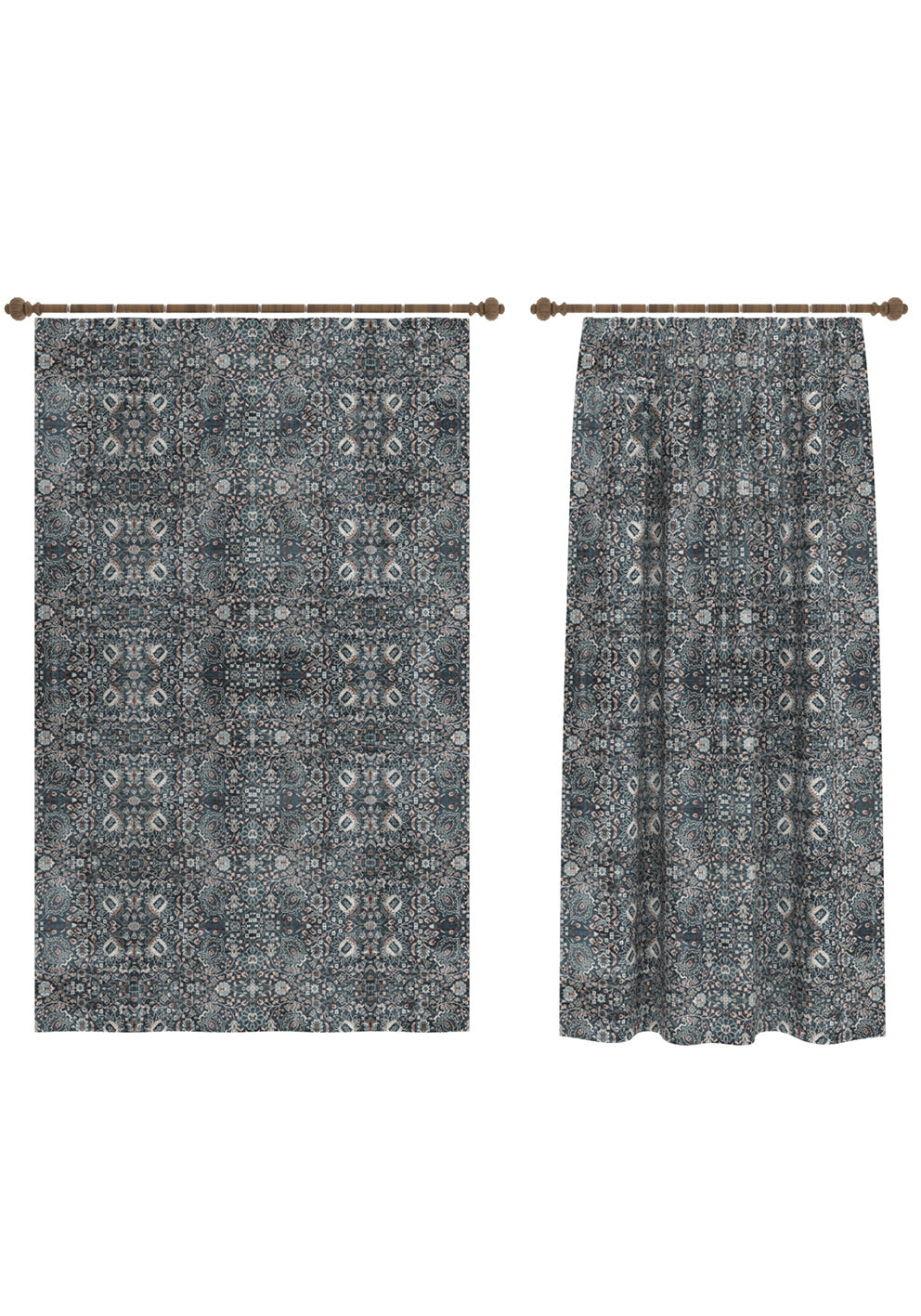 Dorothy Navy Boho Curtain