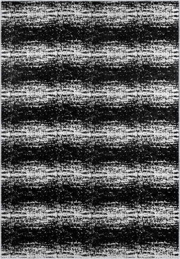 Vespera Striped Black and White Rug