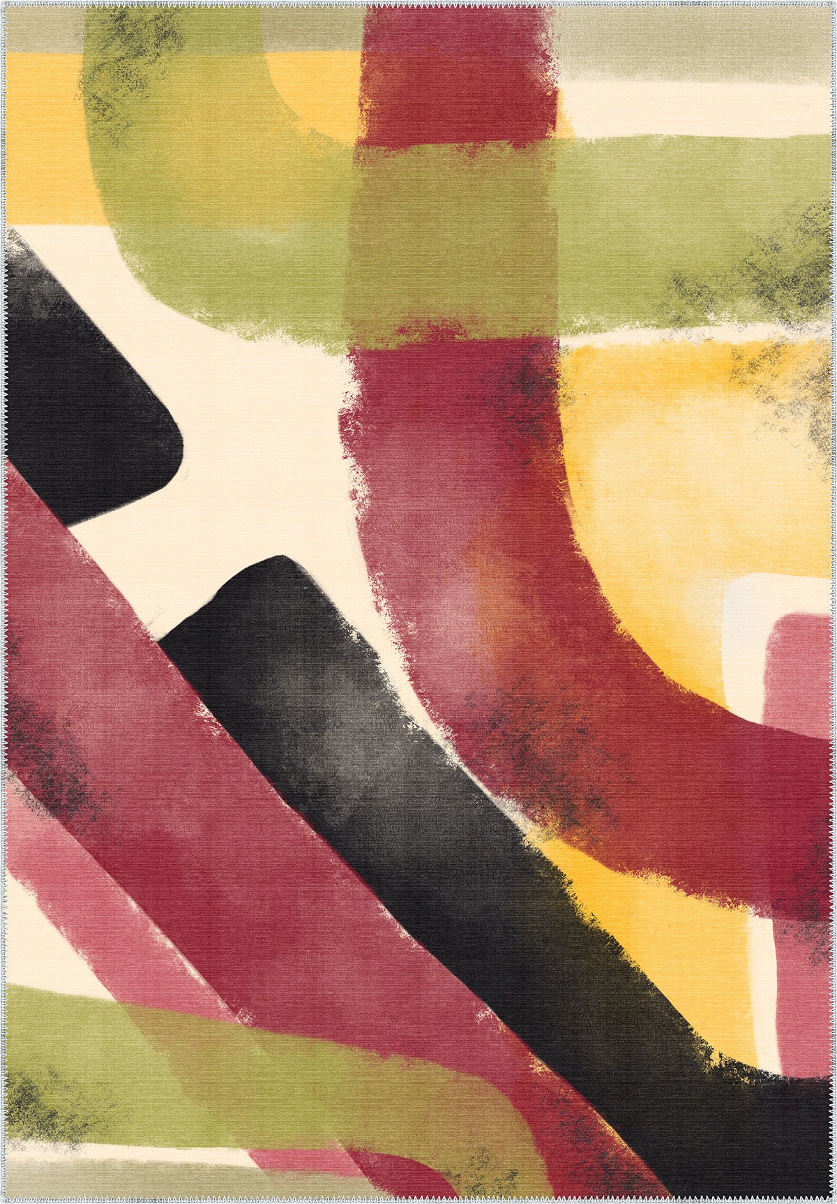 Aleron Multi Coloured Abstract Rug | Rugette Kids Rug