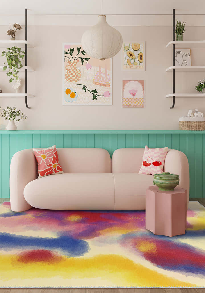 Icarus Abstract Colourful Rug