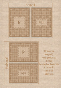 Marisa Beige Customizable Monogram Rug