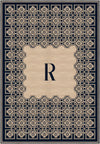 Marisa Navy Monogram Personalised Rug