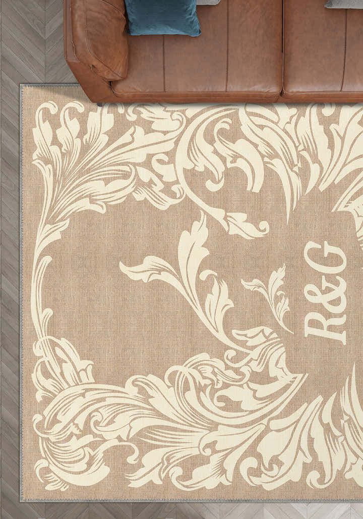 Luna Cream Customisable Letter Rug