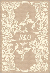 Luna Cream Customisable Letter Rug