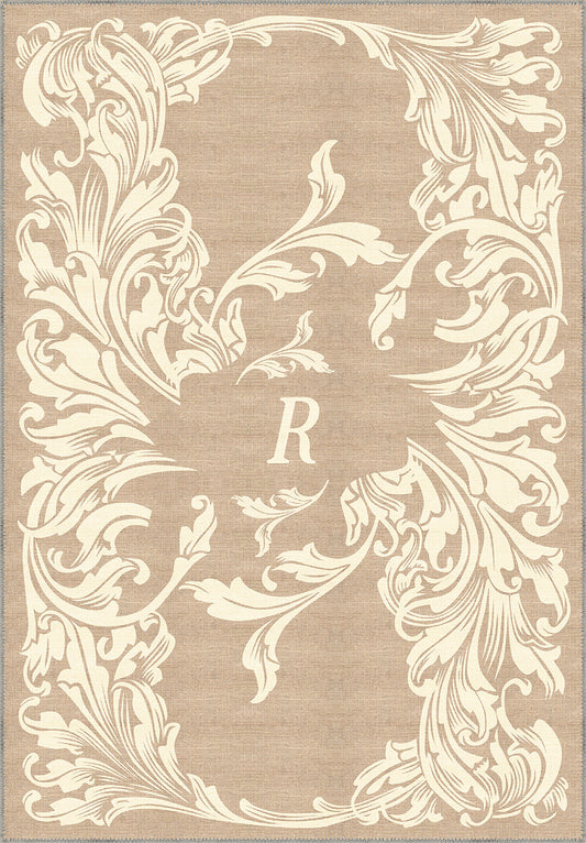 Luna Cream Customisable Letter Rug