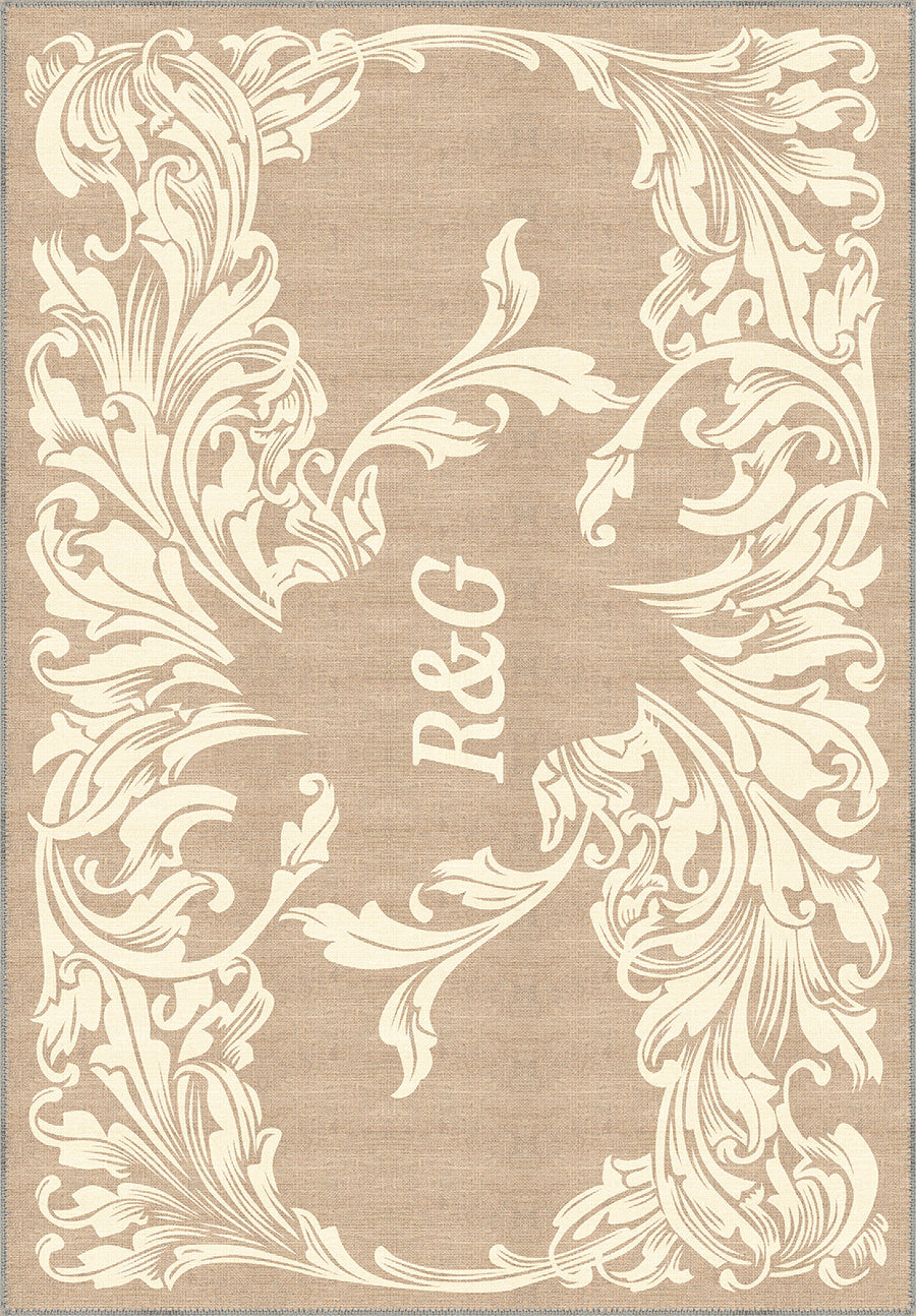 Luna Cream Customisable Letter Rug