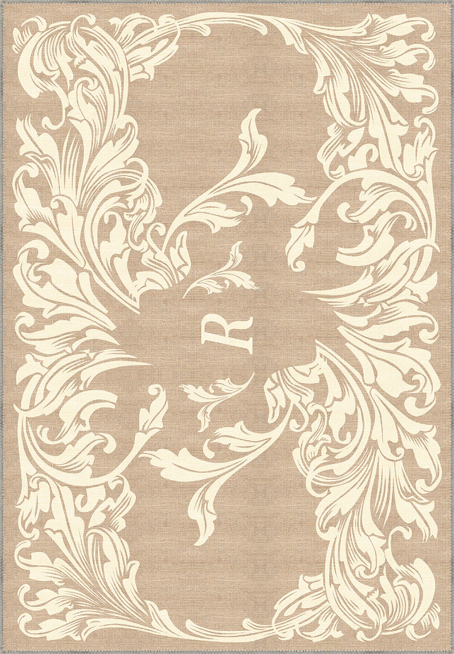 Luna Cream Customisable Letter Rug
