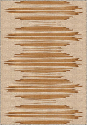 Syralla Brown Washable Rug