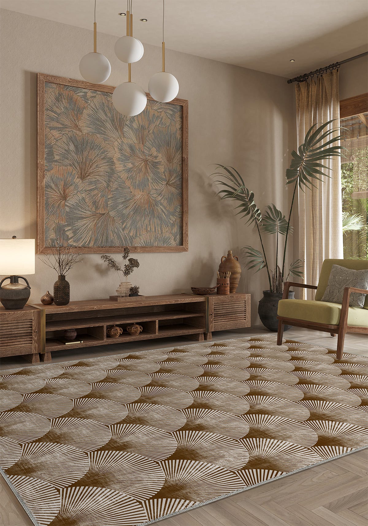 Addison Modern Brown Rug