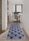Addison Blue Modern Washable Rug