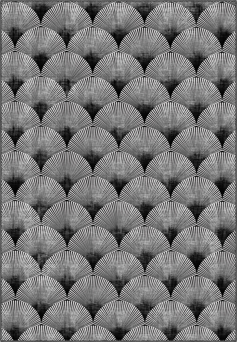 Addison Geometric Anthracite Rug