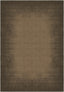 Olivia Brown Bordered Washable Rug