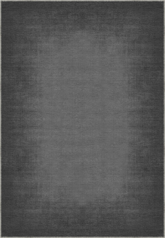 Olivia Grey Bordered Washable Rug