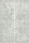 Kylie Striped Modern Rug - Green