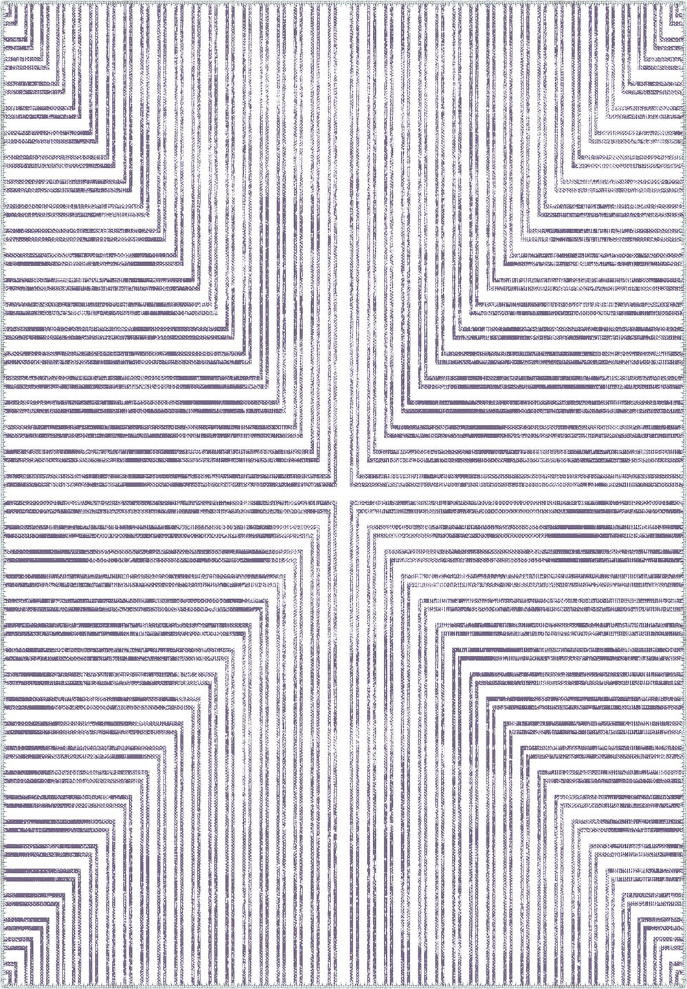 Kylie Purple Striped Rug