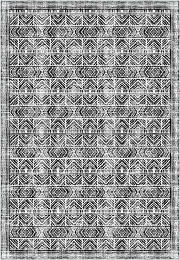 Gilyra Black and White Boho Rug