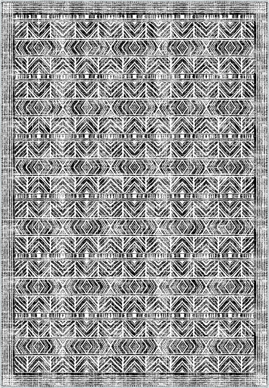 Gilyra Black and White Boho Rug