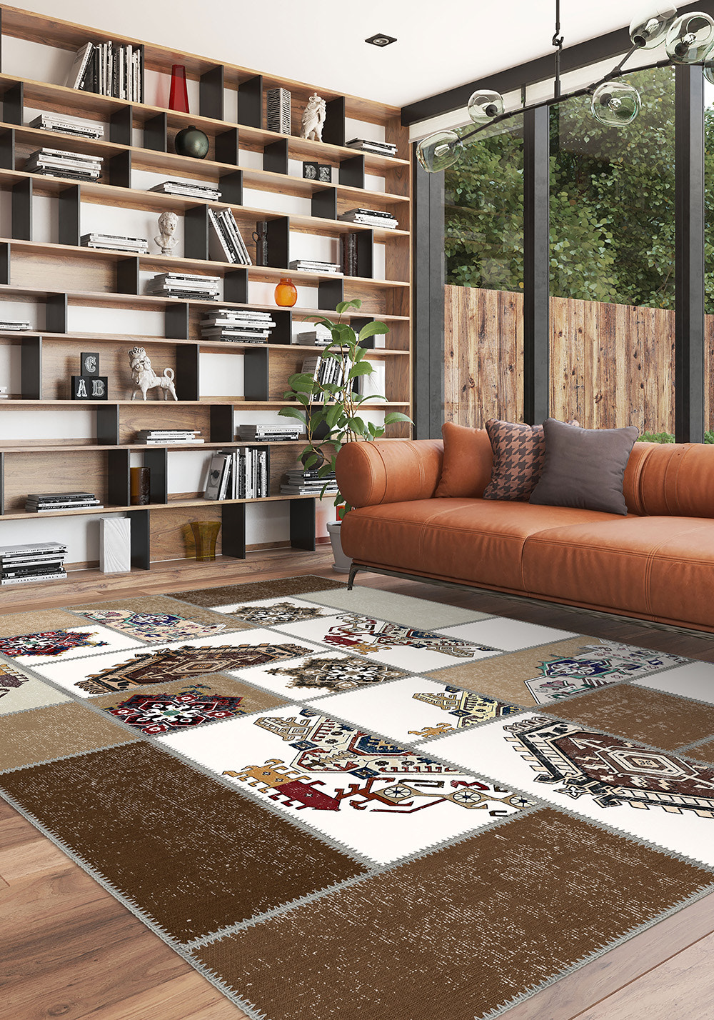 Cedric Patchwork Washable Rug