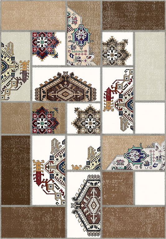 Cedric Patchwork Washable Rug