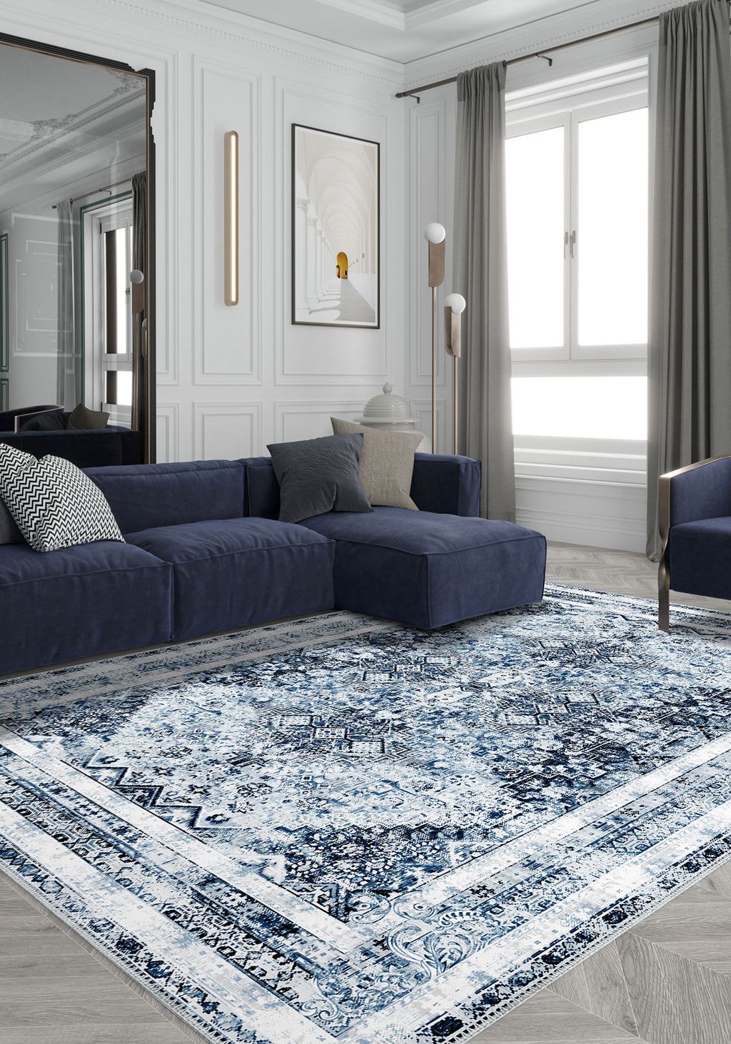 Caroline Blue Persian Rug