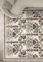 Jayden Cream Vintage Washable Rug