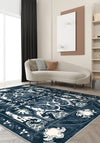 Henry Blue Distressed Rug