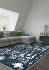 Henry Blue Distressed Rug